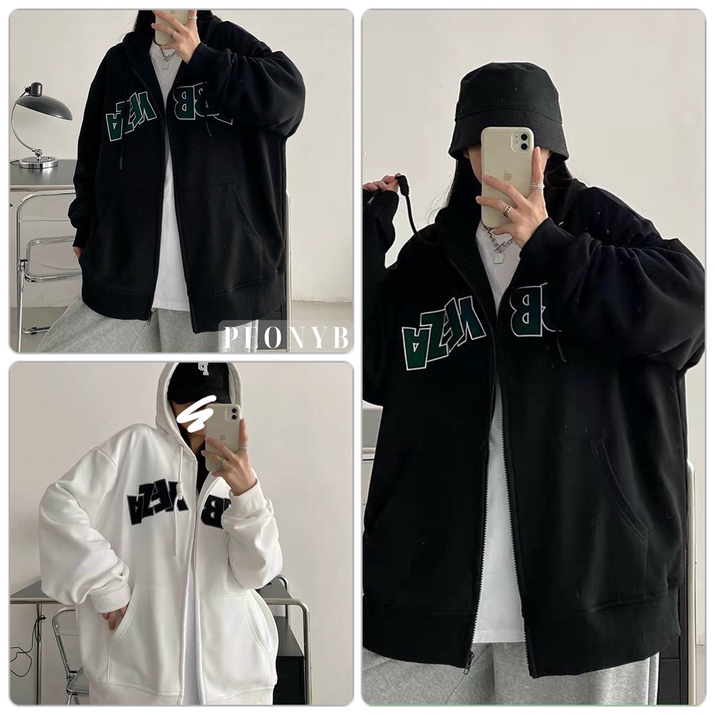 Áo Khoác Nỉ BBB PEONYB Unisex [FREESHIP]  Thun jacker kiểu dáng form rộng tay bồng 3158 đường phố hàn quốc đẹp