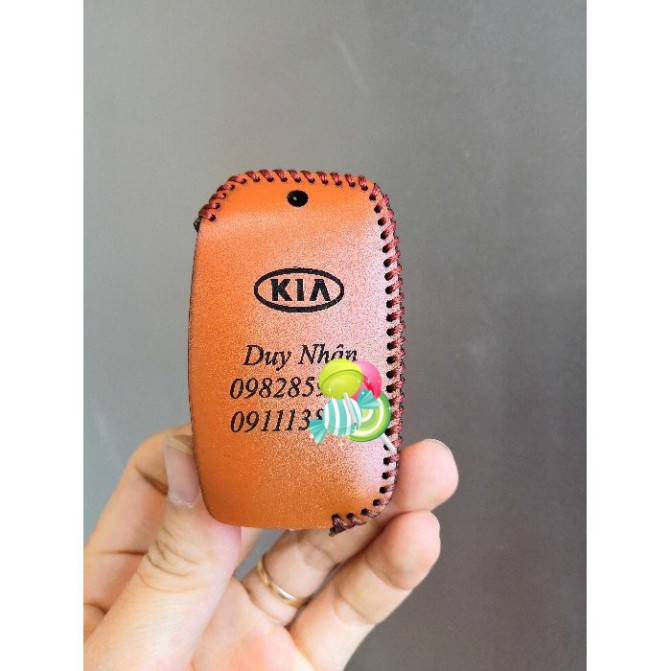 Bao Da Chìa Khóa Xe Kia Cerato, Kia K3, Kia Rondo, Kia Rio, Kia  Sonet  khoá gập, Khắc Tên, Số ĐT Chủ Xe theo yêu cầu