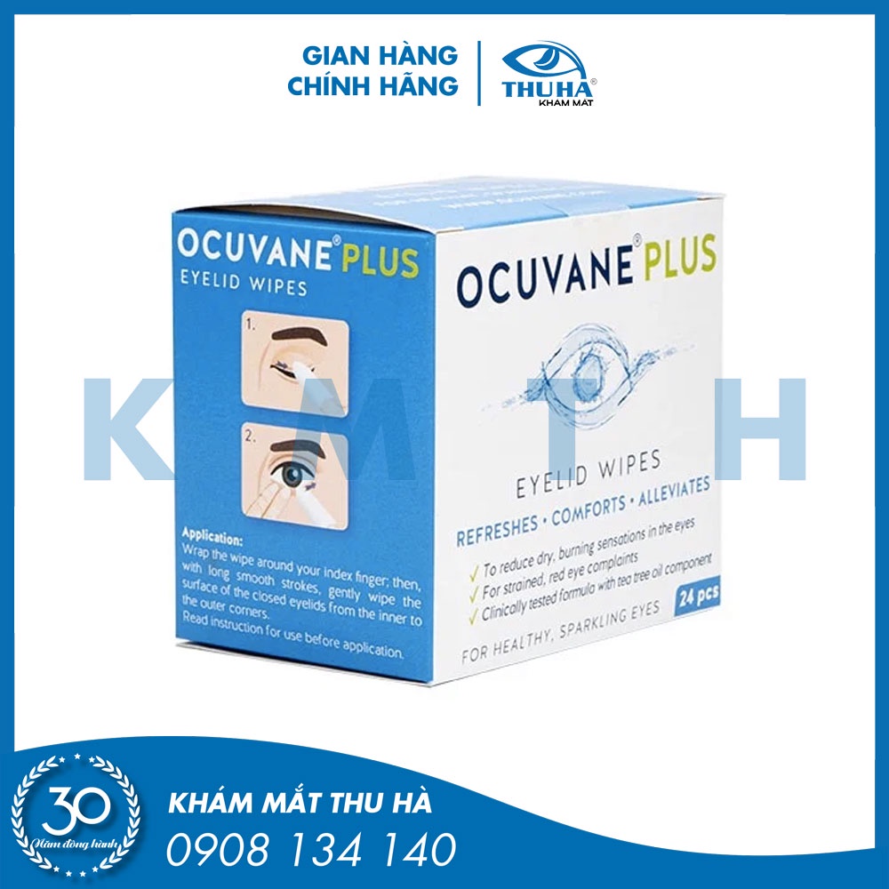 Miếng gạc lau mi mắt OCUVANE PLUS - Hungary