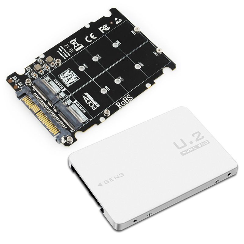 Bộ Chuyển Đổi M.2 Ssd Sang U.2 2 Trong 1 M.2 Nvme Sata-Bus Ngff Ssd Sang Pci-E U.2 Sff-8639 Pcie M2