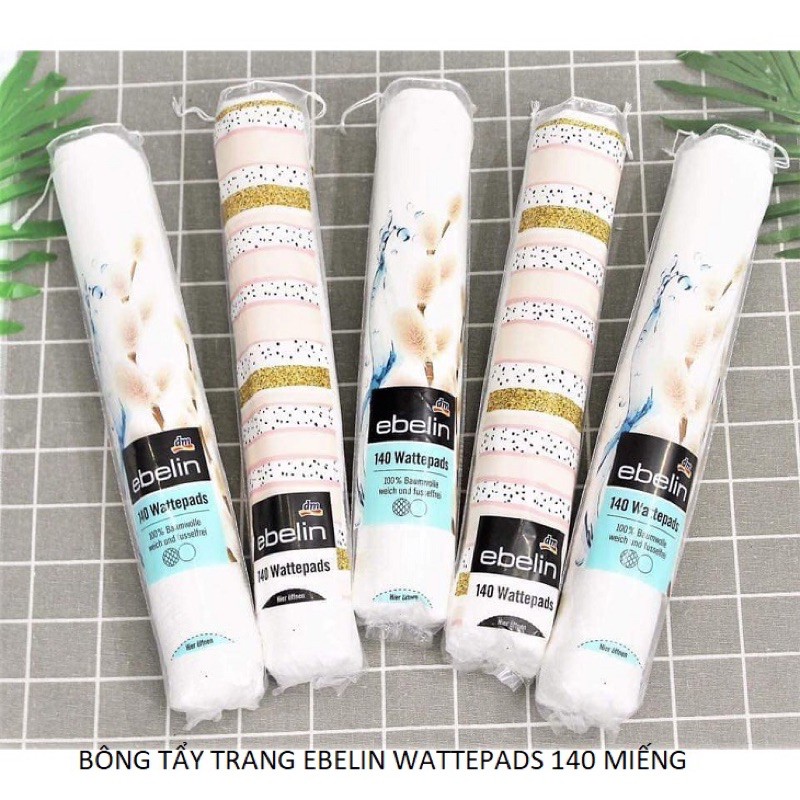 Bông tẩy trang Ebelin/ Isana 140 miếng của đức
