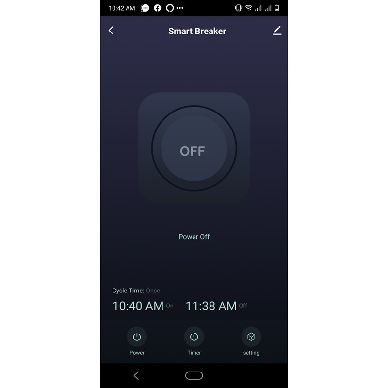 Công tắc thông minh Breaker Thế hệ mới 2022 Wifi + bluetooth, Dùng app Tuya/ Smartlife-Công suất 10A và 16A