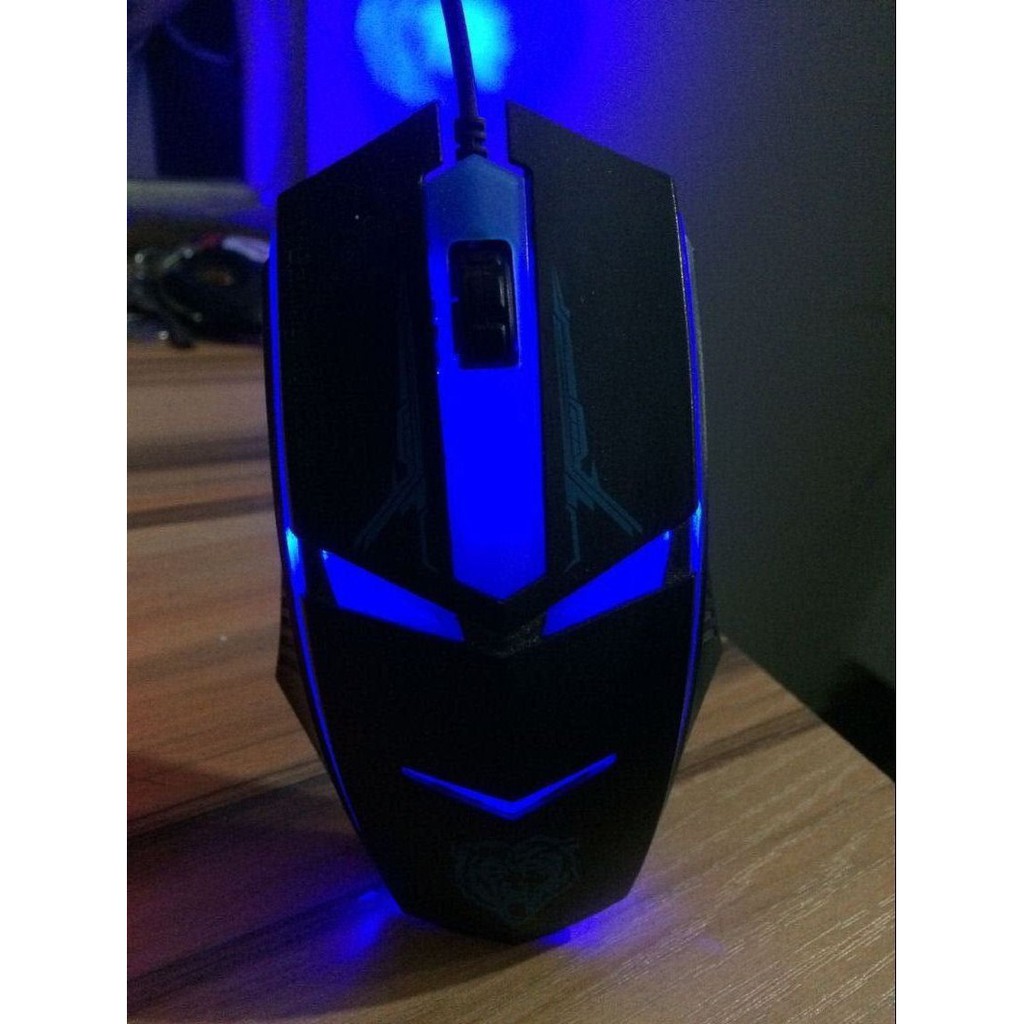 Chuột quang chơi game gaming mouse SUNWOLF - Màu đen