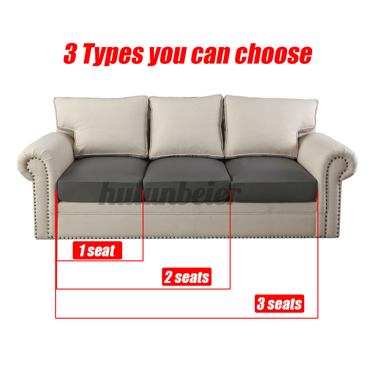 1 / 2 Vỏ Bọc Ghế Sofa Co Giãn Dễ Dàng Vệ Sinh