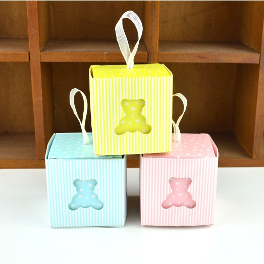 Hộp quà gấu HN11 trái tim 5*5*5 cm