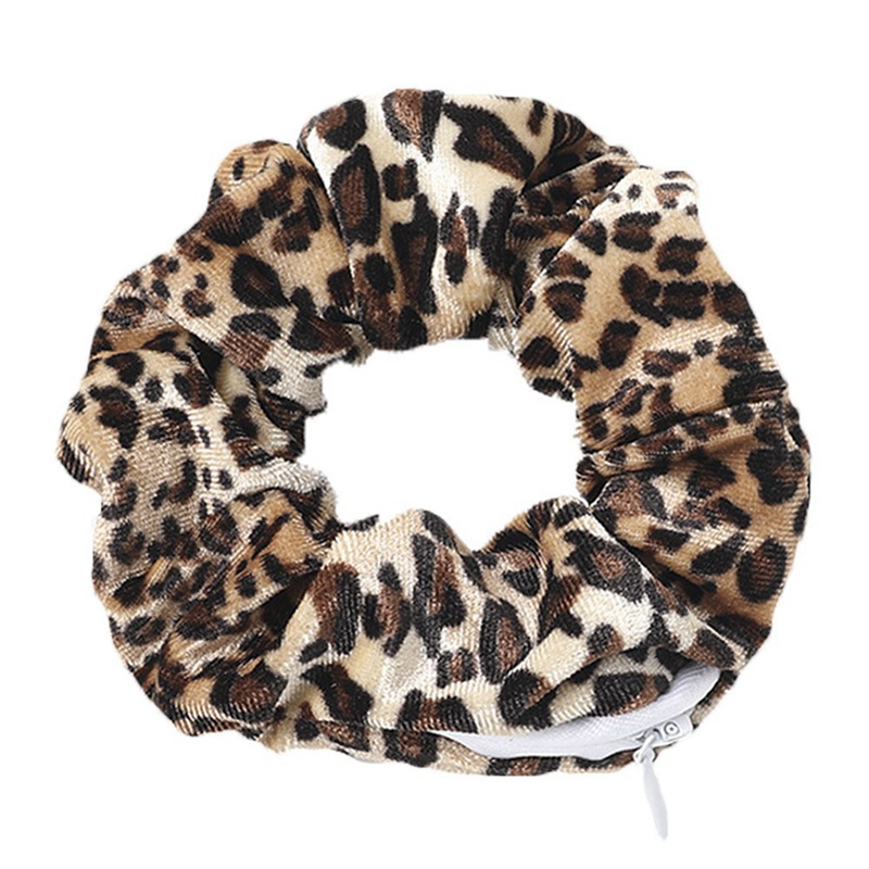 Tmdbyx Dây Cột Tóc Co Giãn Có Túi Khóa Kéo Cho Nữ