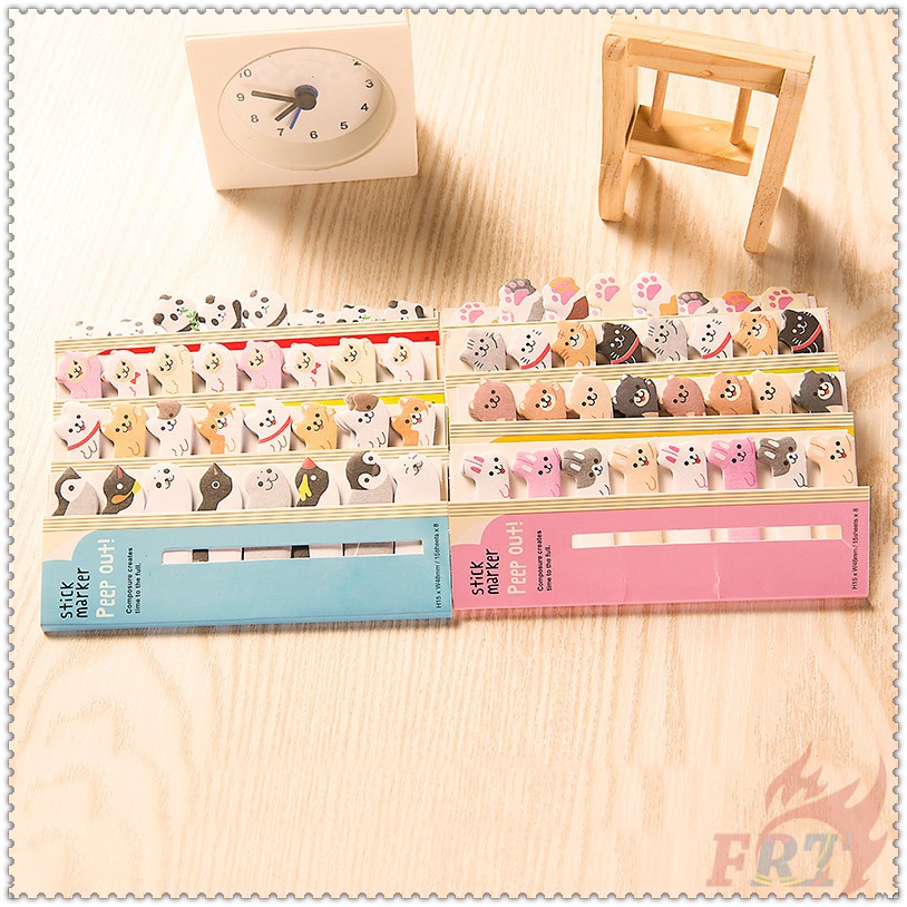 160 Tờ ✿ Giấy Ghi Chú Họa Tiết Động Vật Hoạt Hình Dễ Thương Q-1 ✿ Miếng Dán Ghi Chú Đánh Dấu Trang Sách Tiện Dụng
