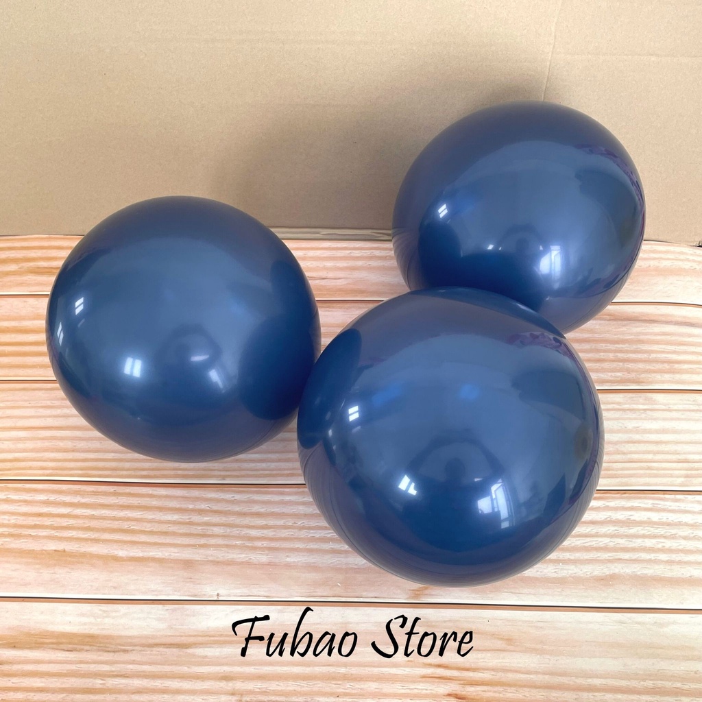 Bóng xanh navy đậm, xanh dương đậm, sang đẹp trang trí sinh nhật - Fubao Store