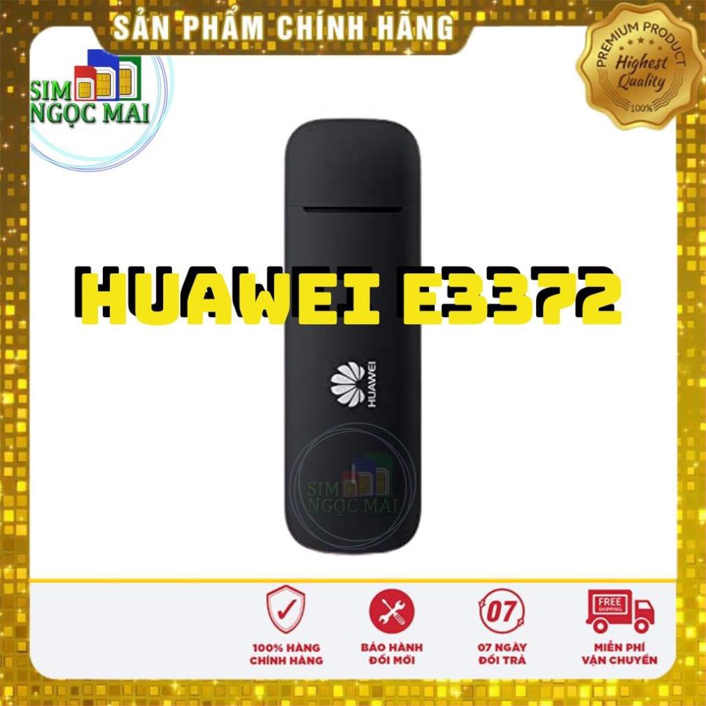 Siêu sale_ [Mã ELMS5 giảm 7% đơn 300K] USB 4G HUAWEI E3372 CÔNG NGHỆ HILINK KẾT NỐI TRONG 10 GIÂY