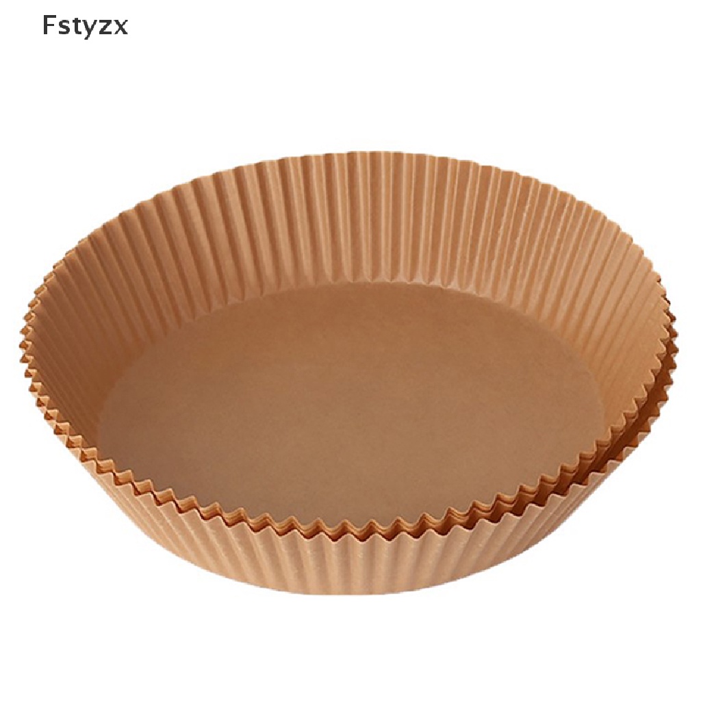 Fstyzx Air Fryer Disposable Paper Liner Non-Stick Mat Steamer Round Paper Baking Mats FY