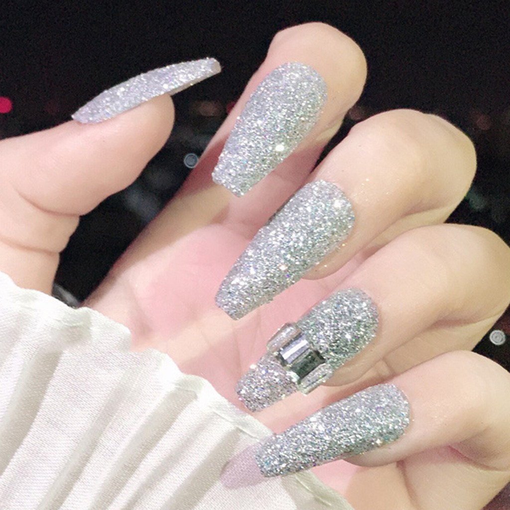 [Hàng mới về] Set 2 Lọ Bột Kim Tuyến Chất Lượng Cao Chuyên Dùng Để Trang Trí Móng Tay Nghệ Thuật