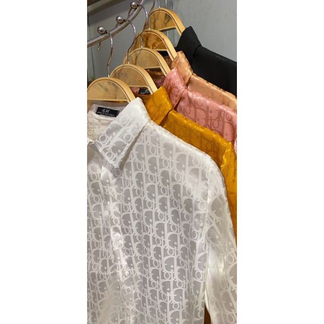 Áo sơ mi gấm Hàng đẹp nhiều màu giao mẫu ngẫu nhiên hot hit