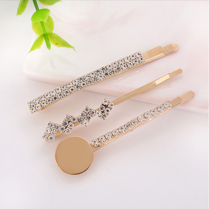 Kẹp tóc đính đá các loại cho bạn gái làm duyên và tập đính charm trang trí, DIY