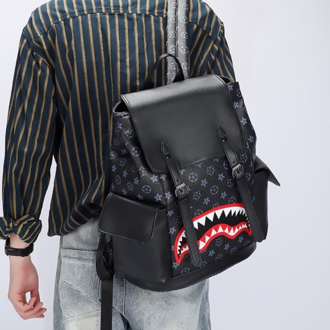 Balo da nam nữ đi học PUKA cặp đi học nam nữ da đẹp ulzzang phong cách thời trang cao cấp