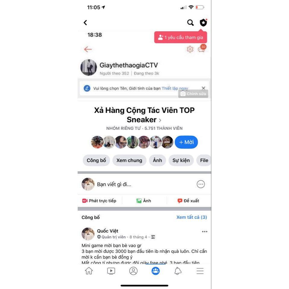 BIG SALE Giày Sneaker Jordan 1 Smoke Grey Full Box Freeship | BigBuy360 - bigbuy360.vn