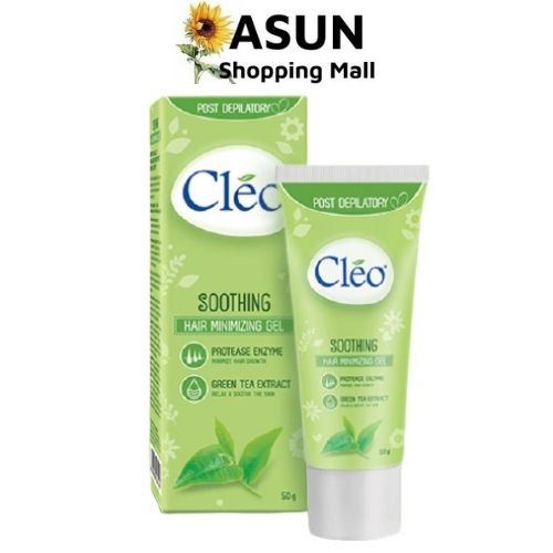 Gel Dưỡng Dịu Da Sau Tẩy Lông Cleo Từ Bơ, Lô Hội &amp; Trà Xanh 50g