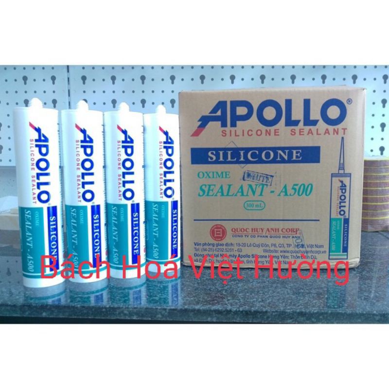 Keo Silicone Apolo A500 đủ màu, A300,A200,A100 - Keo gắn bê tông nhanh khô, chuyên dùng trong xây dựng