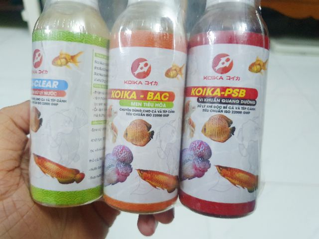 BỘ 3 PSB MEN TIÊU HÓA MEN XỬ LÝ NƯỚC CHO HỒ CÁ THỦY SINH KOIKA ANH QUỐC