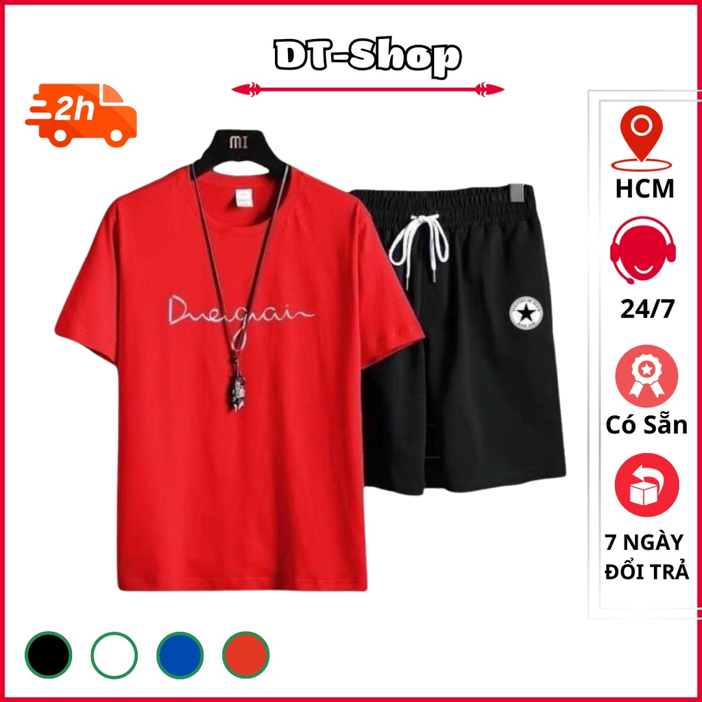 đồ bộ nam 2023 DUEGAIN chất thun siêu mát mặc nhà đi chơi đều đẹp