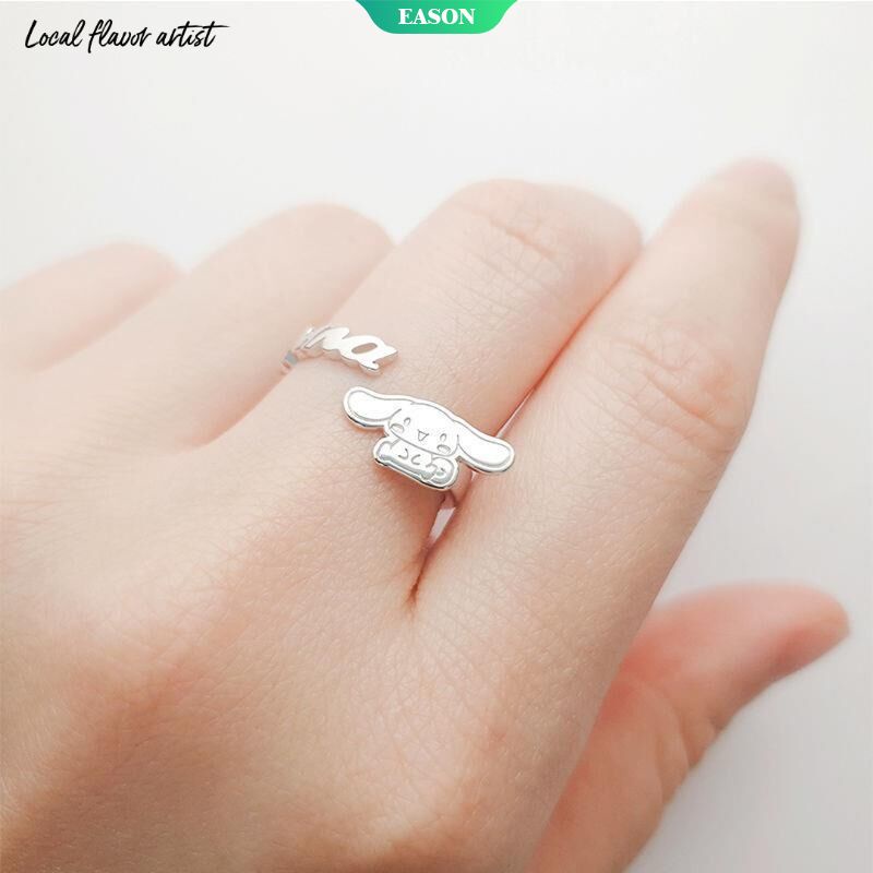 Dễ Thương Nhẫn Đeo Tay Kim Loại Hình Cinnamoroll Thời Trang Cho Nữ