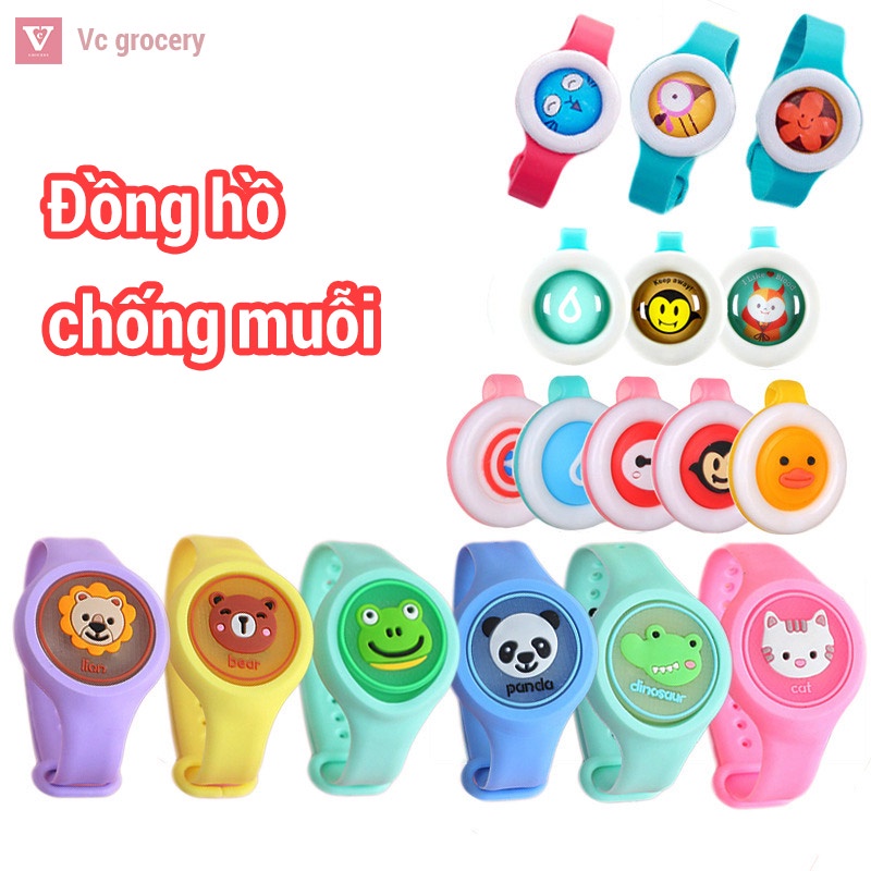 Đồng Hồ Đeo Tay Đuổi Muỗi Có Đèn Phát Sáng Cho Bé