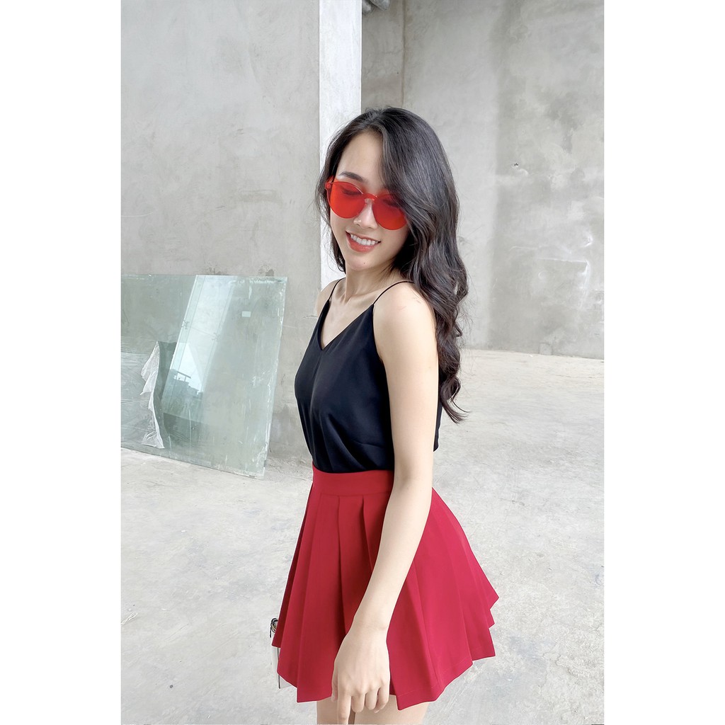 [Mã WABR1111 giảm 10% đơn 250K] Chân váy xòe xếp ly vải tuýt JXA0349 - 20Again