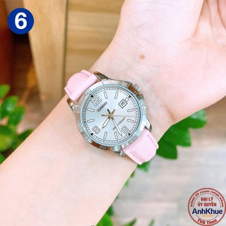 Đồng hồ nữ dây da Casio Standard chính hãng Anh Khuê LTP-V004 Series (30mm)