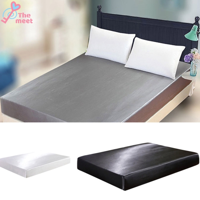 Ga giường màu trơn bằng lụa