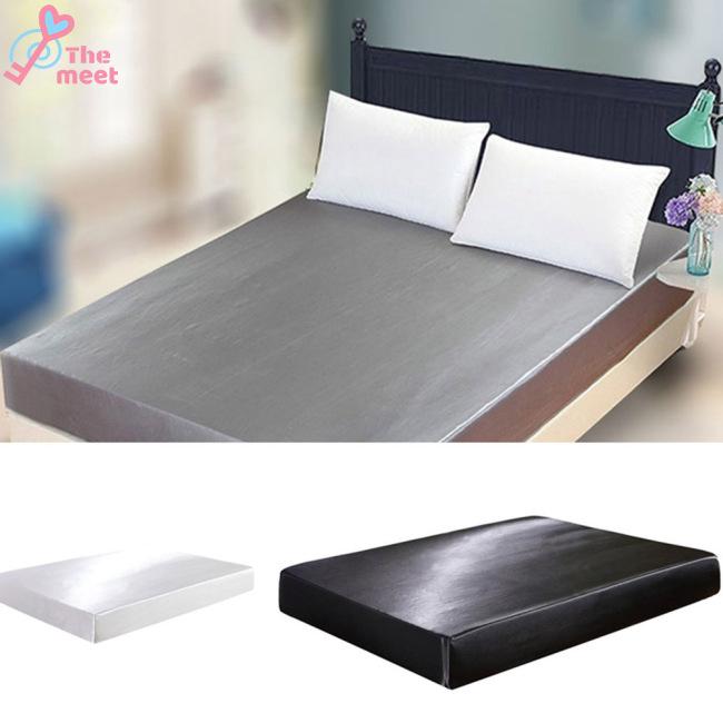 Ga giường màu trơn bằng lụa