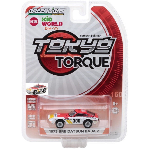 Xe mô hình GreenLight Tokyo Torque Series 1 1973 Bre Datsun Baja Z 29880-C.