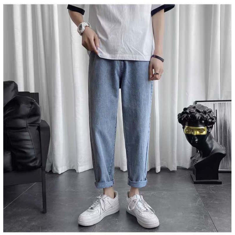 Quần Baggy jean nam ống suông rộng TR01 | BigBuy360 - bigbuy360.vn