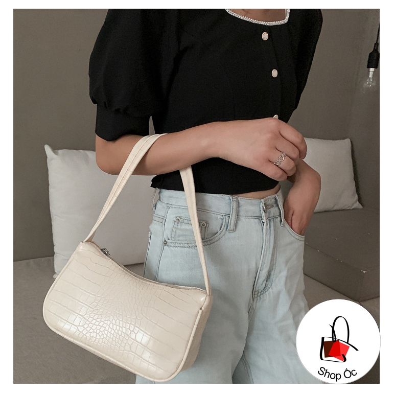 (HOT) Túi Kẹp Nách Vân Rắn Đeo Vai Siêu Hot E309