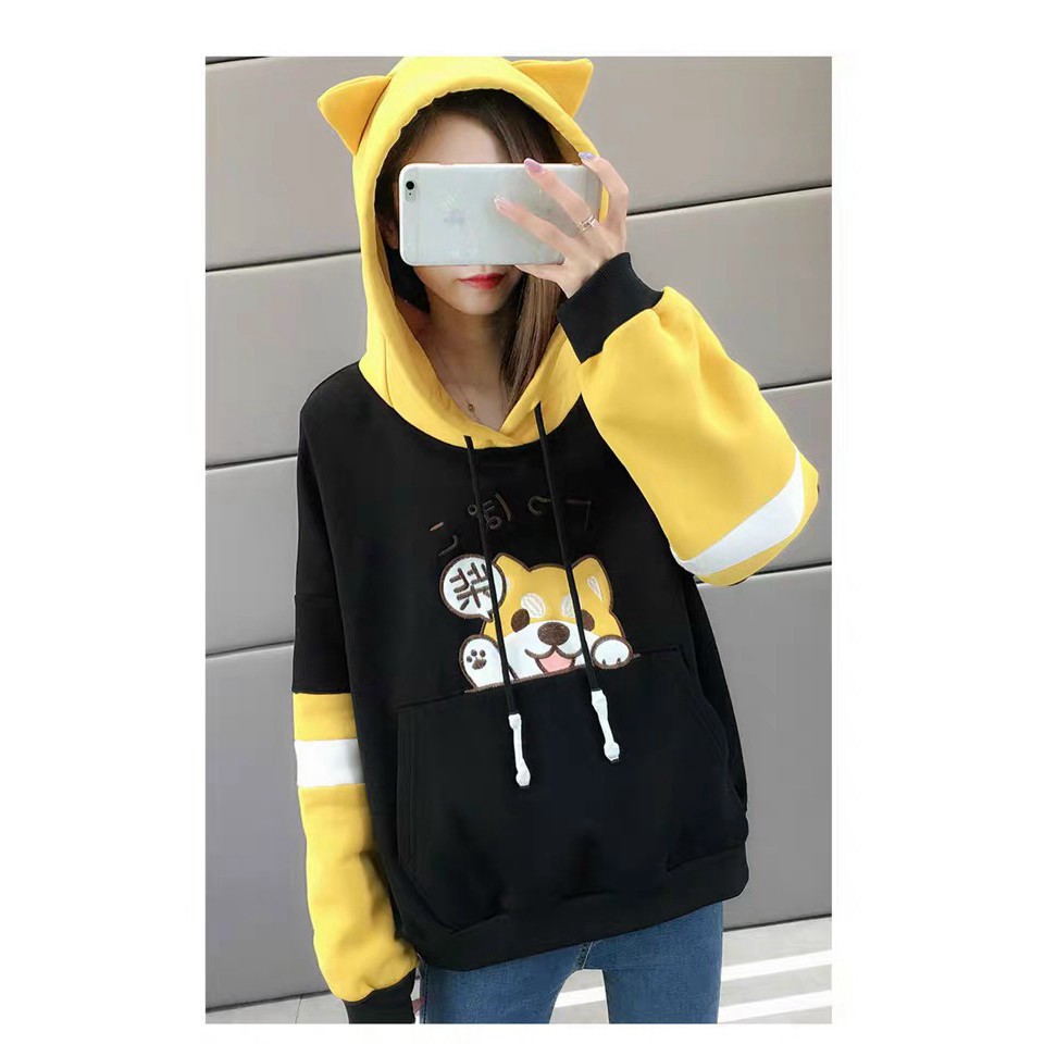 KN1_Áo khoác Nỉ Hoodie in mèo siu Cute | BigBuy360 - bigbuy360.vn