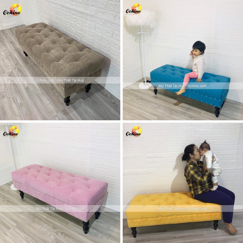 Ghế Sofa dài 1m2, Ghế Băng Chờ Cho Shop (Nhiều Màu Chọn)