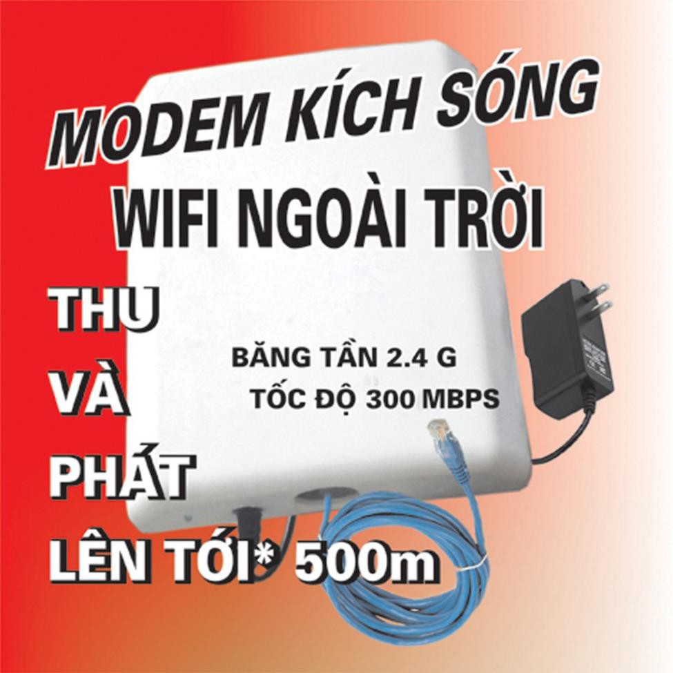 [ thuytien ]BỘ MODEM THU VÀ PHÁT WIFI CÔNG SUẤT LỚN NGOÀI TRỜI TỪ 200-300M. VER 1.0*NK032