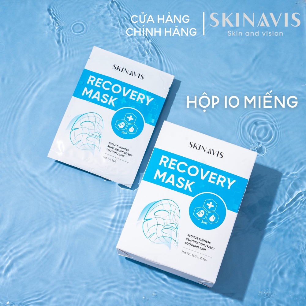 Mặt nạ phục hồi da Skinavis Recovery Mask - Hộp 10 miếng