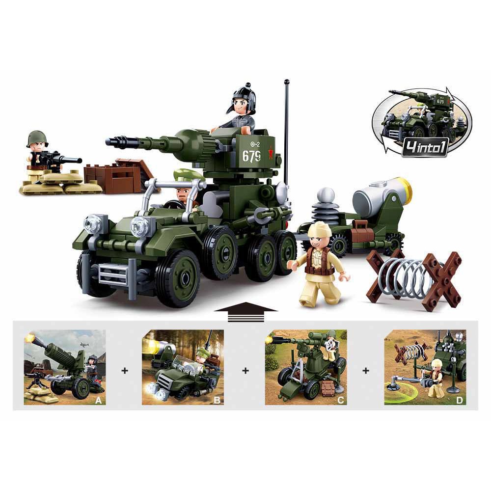 Đồ chơi ProudNada Sluban M38-B0678A-D WW2 M38-B0678A-D