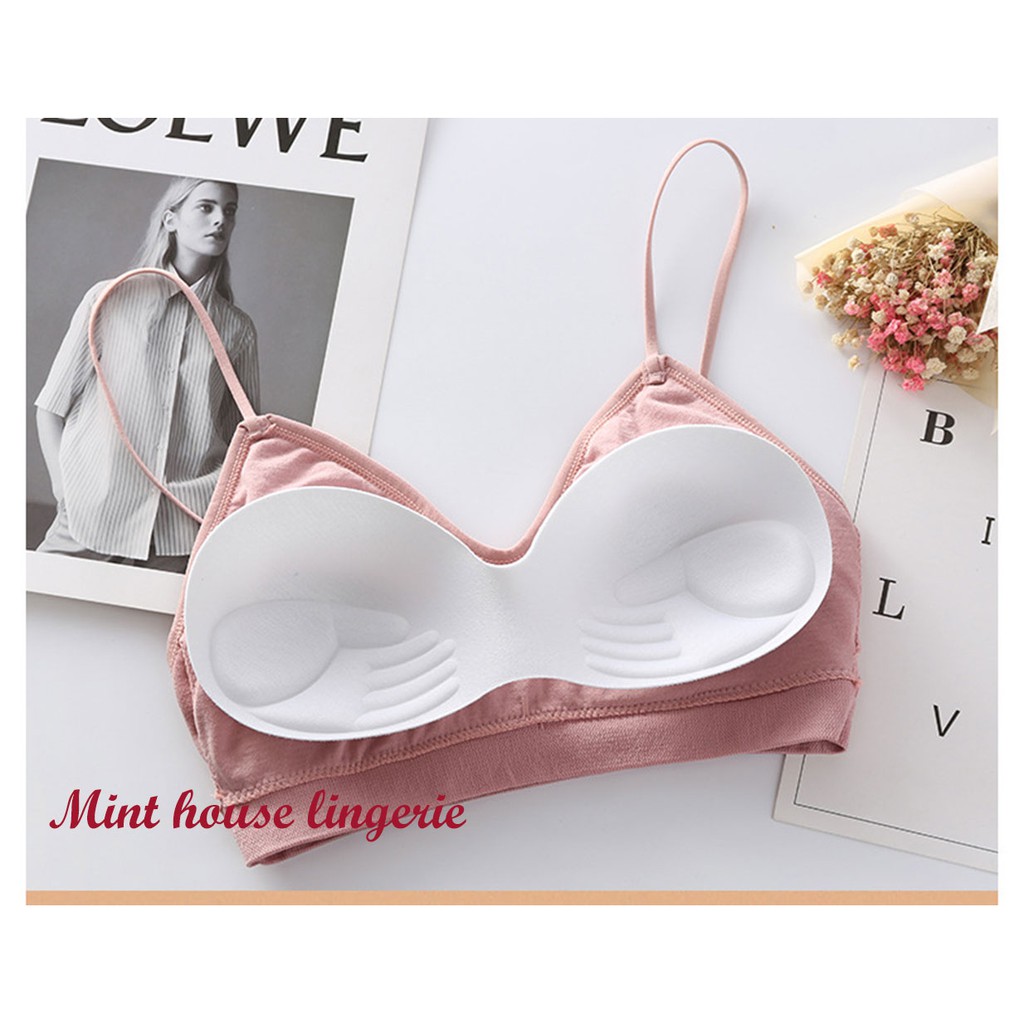 Bra thun tăm thoáng mát, áo ngực 2 dây tập gym, áo ngực thể thao | BigBuy360 - bigbuy360.vn