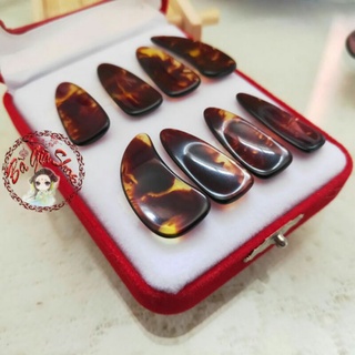 Full bộ móng đàn cổ cầm guzheng móng dày có rãnh