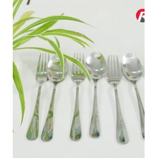 Bộ thìa dĩa santo- rapido 12 món sang trọng.: 6 thìa, 6 dĩa 17cm.