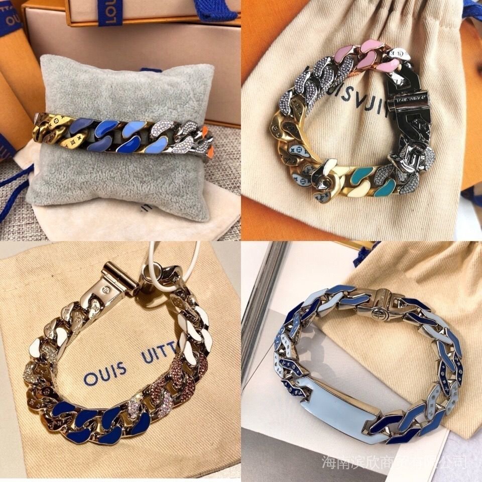 Vòng đeo tay thép phong cách Vuitton châu Âu