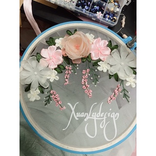 Hoa trang trí ngực áo dài cưới