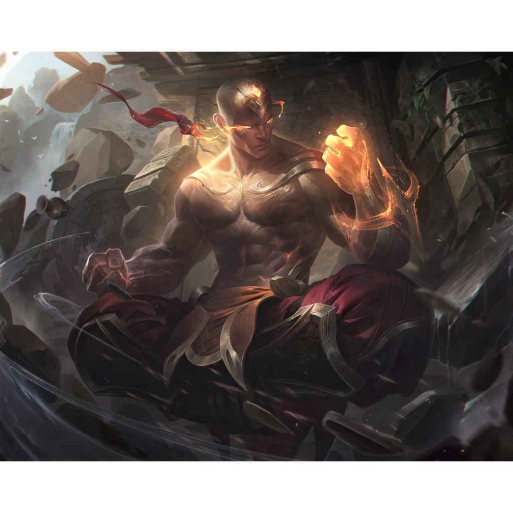 Tranh vải Decor LoL Liên Minh Huyền Thoại- in tất cả Champ theo yêu cầu