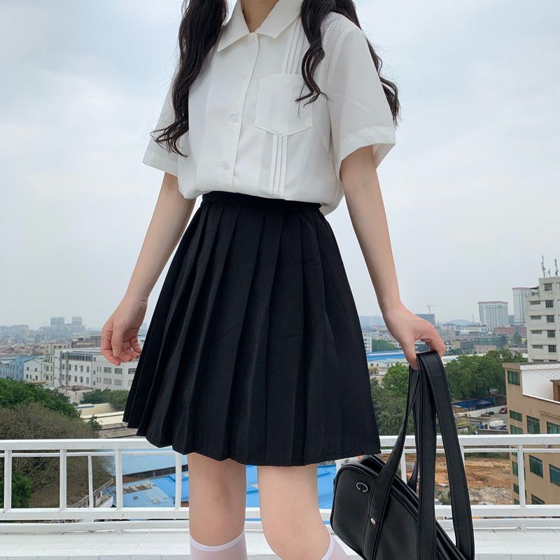 Áo Sơ Mi Nữ Tay Ngăn Áo Khoác Ngoài Ulzzang Thời Trang Trẻ