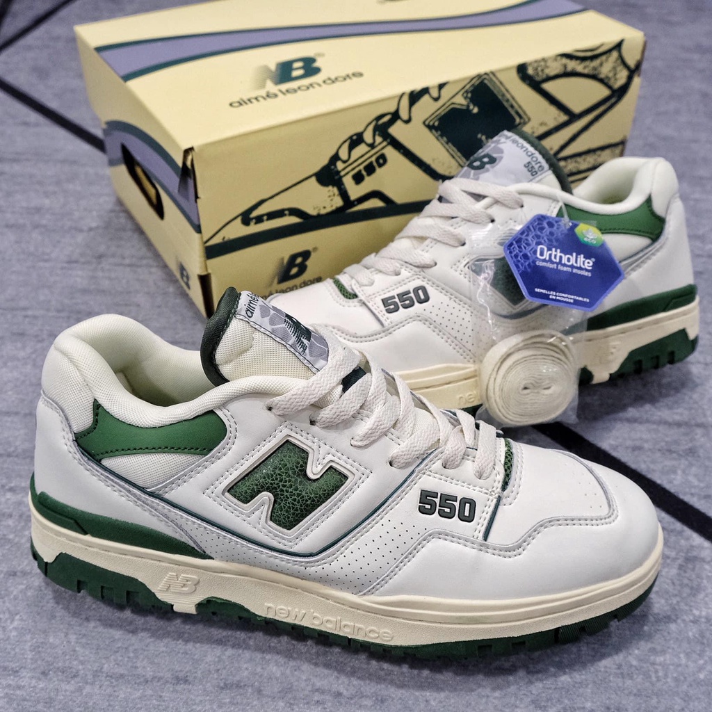 NB550, Giày New Blanece 550 Màu Xanh Green Cực Hot