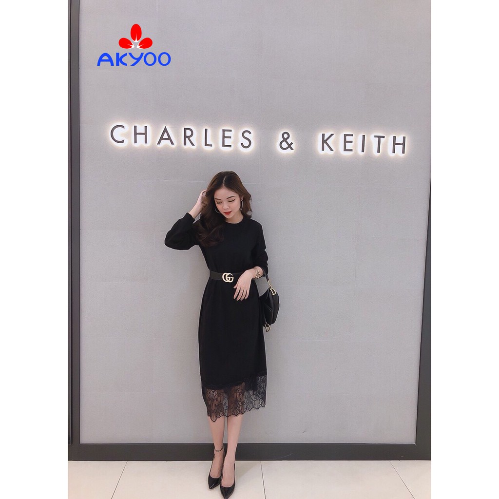 [ Free Ship] Váy phối chân ren bigsize  3 màu (đen ,đỏ nâu) | BigBuy360 - bigbuy360.vn