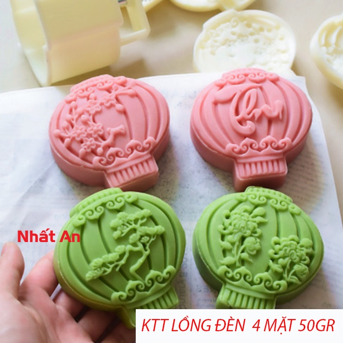 Khuôn trung thu lò xo 4 mặt lồng đèn 50 - 65gr