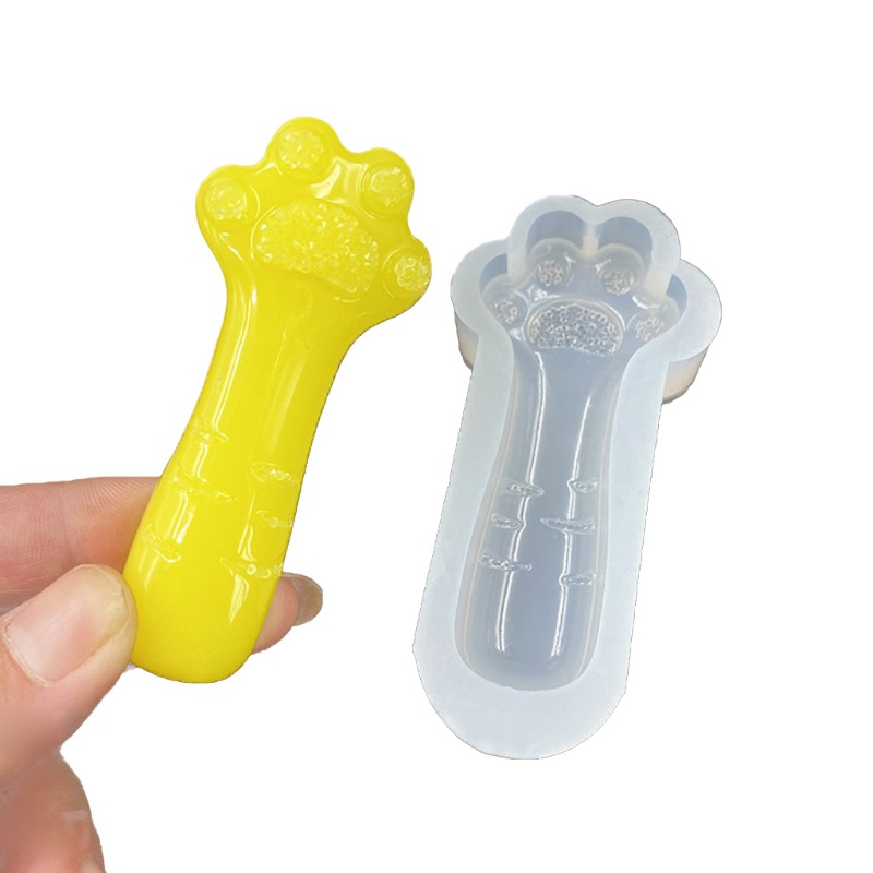 Khuôn Silicone Làm Nến Hình Chân Mèo Độc Đáo