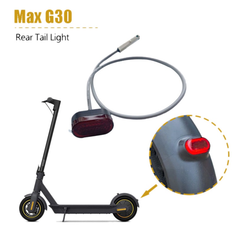 Đèn cảnh báo đuôi xe tay ga điện Đèn LED phía sau cho Ninebot MAX G30