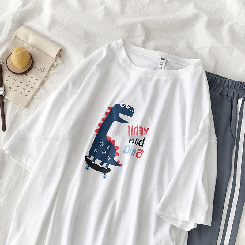 Set áo thun dáng rộng hoạ tiết in + quần lửng | BigBuy360 - bigbuy360.vn